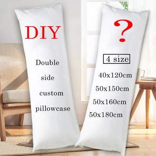 Vỏ gối hình chữ nhật hai mặt tùy chỉnh DIY có thiết kế in và Vỏ gối đệm cơ thể bằng nhau tùy chỉnh mềm mại (không có gối)