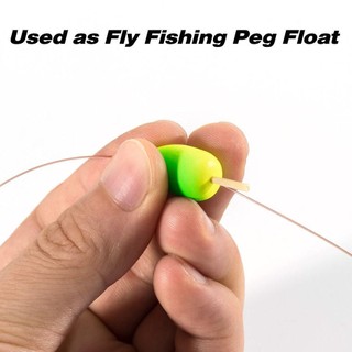 DELMERHOME 30 chiếc Phao xốp câu cá, Phao câu cá bằng bọt xốp xốp câu cá có độ nhạy cao Bobber, Phao cá nổi hình nón xốp bắt mắt Fishi Phao chỉ báo Catfishi