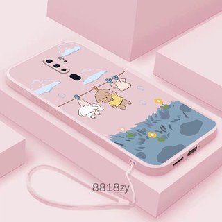 ốp lưng oppo a5 2020 a9 2020 Ốp Điện Thoại tpu silicone Mềm Chống Rơi Vỡ In Hình Dễ Thương Kèm Dây Đeo Cho oppo a5 2020 a9 2020