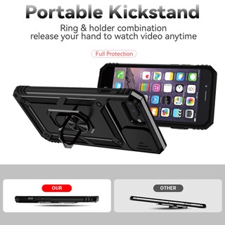 Ốp Điện Thoại Mỏng Có Giá Đỡ Dạng Trượt Bảo Vệ camera Cho iphone 6 7 8 plus se 2020 / se 2022