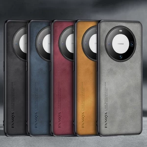 Dành Cho Huawei Mate 60 / Mate 60 Pro Cao Cấp Kinh Doanh Retro Da Cao Su Mềm TPU Ốp Lưng