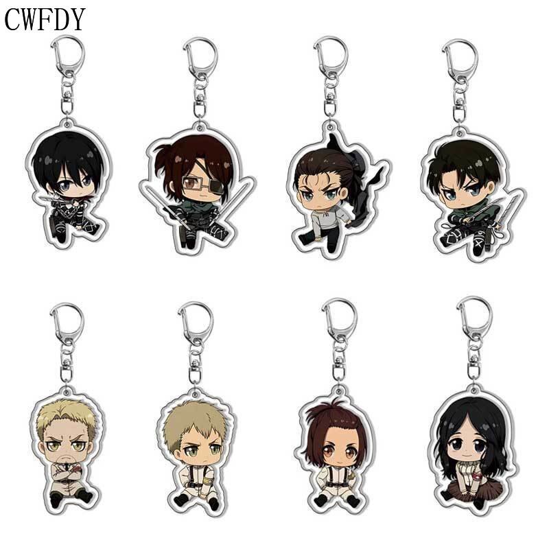 Móc khoá Anime Attack on Titan Acrylic Keychain Cartoon Figure Eren ...