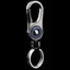 Móc khóa ô tô DELMER Titanium, Kẹp chìa khóa bằng hợp kim kẽm đánh bóng bằng titan Carabiner, Chế biến CNC sáng tạo Phong cách kinh doanh Móc khóa titan chống gỉ cho nam giới