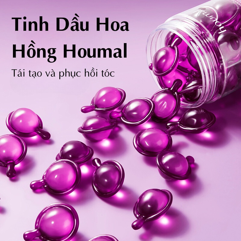 Tinh Dầu Dưỡng Tóc Hoa Hồng Houmal Dưỡng Ẩm Sâu, Phục Hồi Tóc Khô Hư Tổn, Mang Đến Mái Tóc Mềm Mại, Bồn