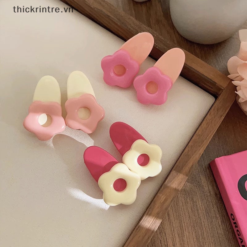 THI 2 Chiếc Kẹp Tóc Hoa Dễ Thương BB Kẹp Bộ Bé Gái Nữ Kẹp Tóc Bên Kẹp Barrette Mũ Phụ Kiện Tóc Mũ Đội Đầu VN