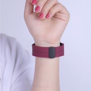 Dây Đeo Bằng silicone Khóa Nam Châm 20mm 22mm Cho Đồng Hồ realme watch 2 3 pro s / haylou ls02 rs4 ls05 gst