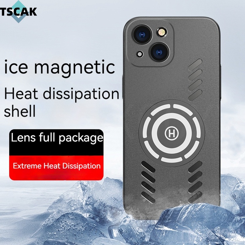 Ốp điện thoại tản nhiệt cao cấp Redmi K70 Pro K60 Ultra K70E Note 13 Pro Vỏ hấp thụ từ tính