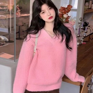 áo sweater Áo Len Dài Tay Form Rộng Thiết Kế Mới Thời Trang Mùa Thu Đông Theo Phong Cách Hàn Quốc áo len dài tay form rộng