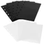 Túi Chất Kết Dính DARON, Túi Lá Rời 6 Vòng Chống Thấm Nước, Sinh Viên PVC Transparen A6 Notebook Chia Trang Văn Phòng Phẩm