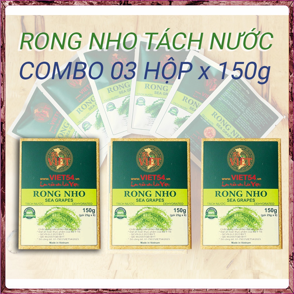 Combo 03 hộp rong nho (150g/hộp) | Shopee Việt Nam
