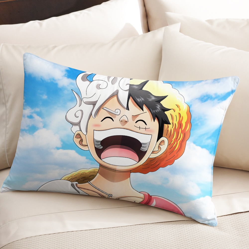 Vỏ Gối Chữ Nhật In Hình Khỉ 5 one piece Độc Đáo Vỏ Gối polyester In Hình luffy Trang Trí Nhà Cửa (Không Kèm Lõi)