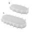 BTF Thuyền Hình Khay Thạch Cao Khuôn DIY Giá Đỡ Nhựa Dính Khuôn Đĩa Đĩa Nhựa Đúc Khuôn Chống Dính