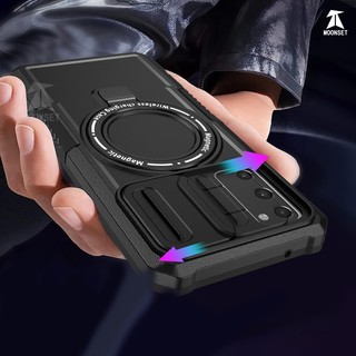 Bao Da Điện Thoại pc + tpu Dạng Nhẫn Chống Rơi Cho samsung s20 fe Ốp
