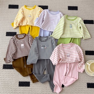 1-12 Tuổi Trẻ Em Bé Trai Bé Gái Bộ Đồ Ngủ Bộ Đồ Ngủ Cho Bé Tập Đi 100% Cotton Màu Sọc Bộ Đồ Ngủ Váy Ngủ