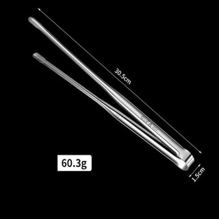 BAMBOOB 2 chiếc Kẹp bánh mì, Dụng cụ nấu ăn Kẹp nướng bằng thép không gỉ 304, Đồ dùng cắm trại Đa chức năng Kẹp thực phẩm kéo dài bằng bạc Tiện ích nhà bếp