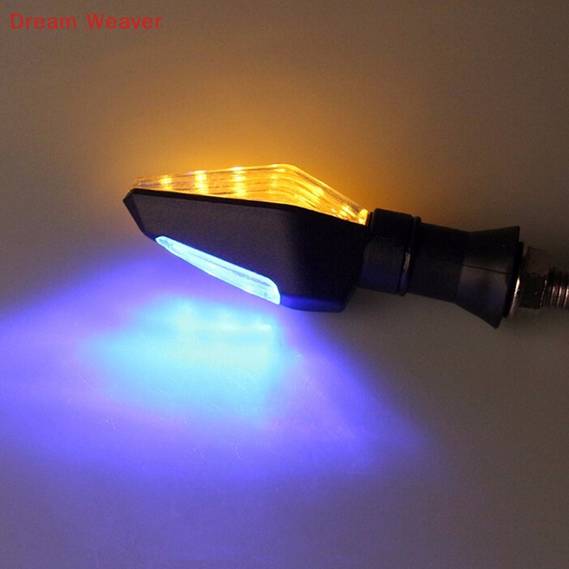 [Dream] 12LED Amber + Đèn báo rẽ xe máy màu xanh lam Blinker Universal mới