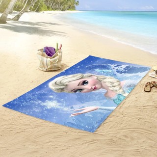 Khăn Frozen Anna & Elsa Khăn Bơi In Một Mặt Mềm Thấm Hút Vải Terry Khăn Tắm Cuộc Sống Gia Đình Đồ Dùng Phòng Tắm