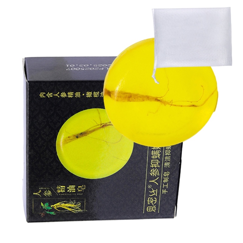 Xà phòng nhân sâm tự nhiên YOIOI Xà phòng làm sạch thủ công Sửa chữa dưỡng ẩm Xà phòng thủ công chống ngứa 80g