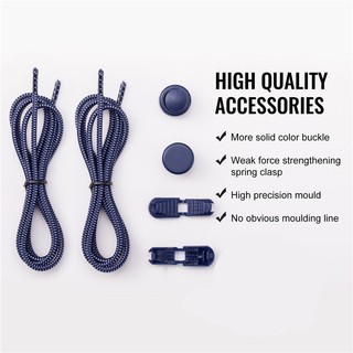 Dây Giày Không Cần Buộc Bằng Nhựa Co Giãn Khóa Chắc Chắn Không Cần Buộc Một Kích Thước Phù Hợp Với Tất Cả Các Loại Giày