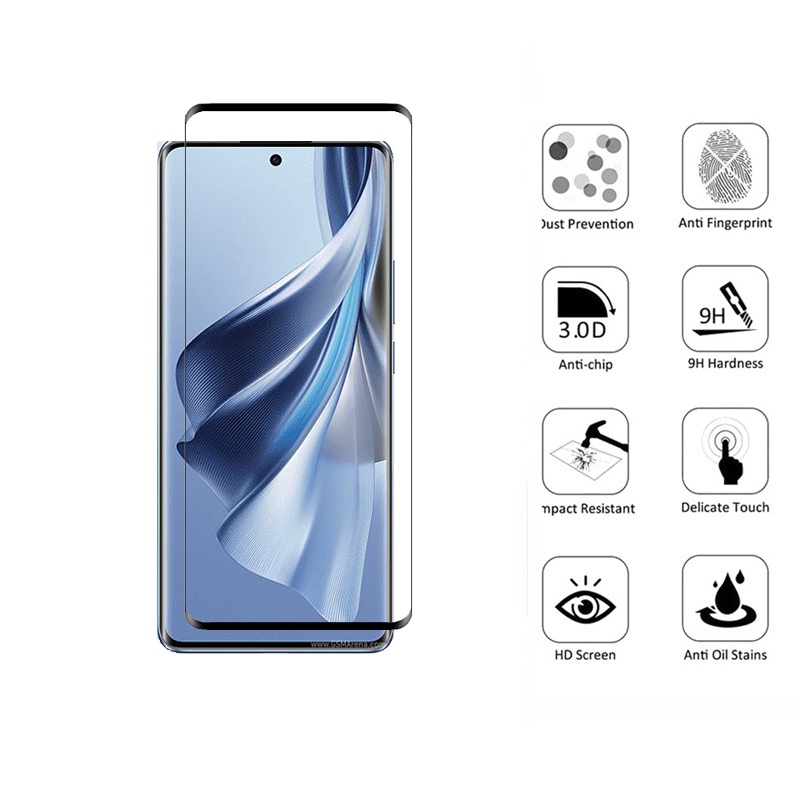 Kính cường lực bảo vệ màn hình OPPO Reno 10 5G cho OPPO Reno 10 Pro Plus 5G Phim bảo vệ Camera 3 trong 1 và phim sợi Carbon