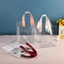 Túi Tote ESSENCEH, Tay Cầm Túi Mua Sắm Trong Suốt, Túi Bảo Quản Chống Thấm Nước PVC