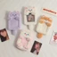 Hộp đựng thẻ Photocard sang trọng hoạt hình FUJIOU, Hộp đựng thẻ xe buýt hình chim cánh cụt mèo, Phong cách Hàn Quốc Kawaii với mặt dây chuyền móc khóa INS Vỏ thẻ hoạt hình dành cho sinh viên
