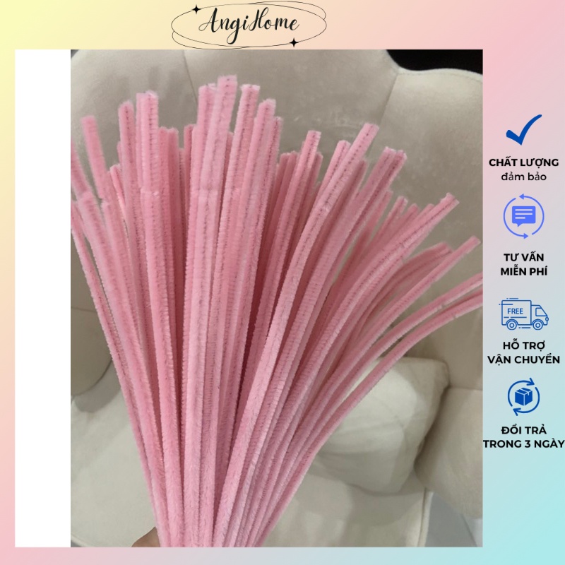 Kẽm Nhung nhiều màu Loại 1 Làm Hoa Handmade Màu Pastel Lông Dày Mịn