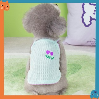 Mới Áo Thêu Hoa Cỏ Cho Thú Cưng