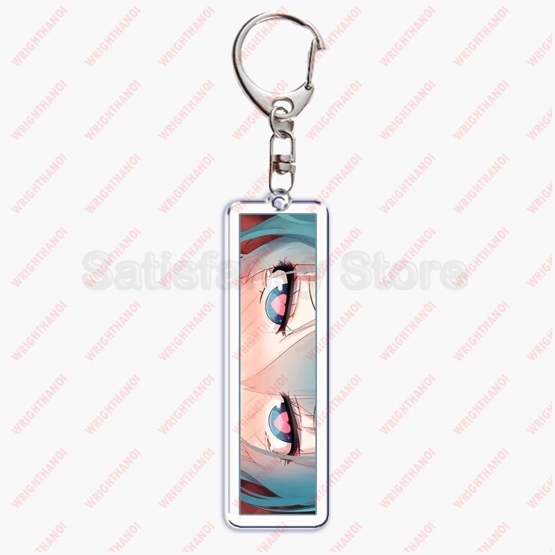 Móc Khóa Anime Waifu Girls Eyes, Double Sided Acrylic, Pendant Key Ring, Phụ kiện trang trí túi xách balo