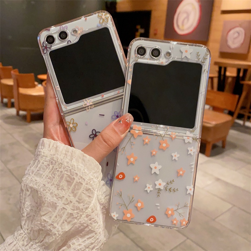 Ốp Điện Thoại pc Cứng Mỏng Chống Sốc Họa Tiết Hoạt Hình Cho samsung galaxy z flip 5 z flip 4 3 flip5