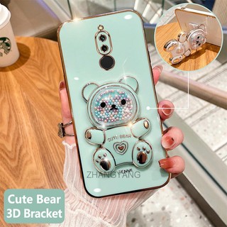 ốp lưng redmi 8 redmi 8a Ốp Điện Thoại tpu Dẻo Mạ Màu 3d In Hình Gấu Nhỏ Đáng Yêu Có Giá Đỡ Cho redmi 8 redmi 8a