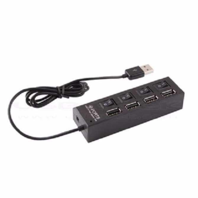 [HCM]Hub usb 4 cổng có công tắc ON/OFF cho PC Laptop - Đen | Shopee ...