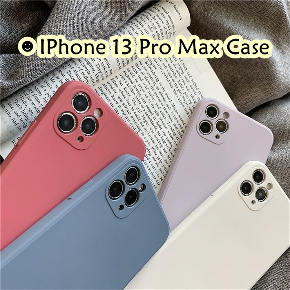 [Ngôi sao tương lai] Dành cho IPhone 13 Pro Max Ốp lưng silicon Full Case Vỏ điện thoại màu trơn cổ điển Vỏ chống bụi bẩn