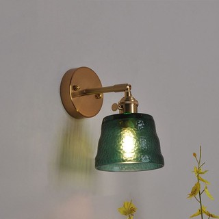 Đèn tường bằng đồng thau cổ điển Đèn tường đầu giường Bắc Âu Đèn cầu thang hành lang phòng khách tối giản