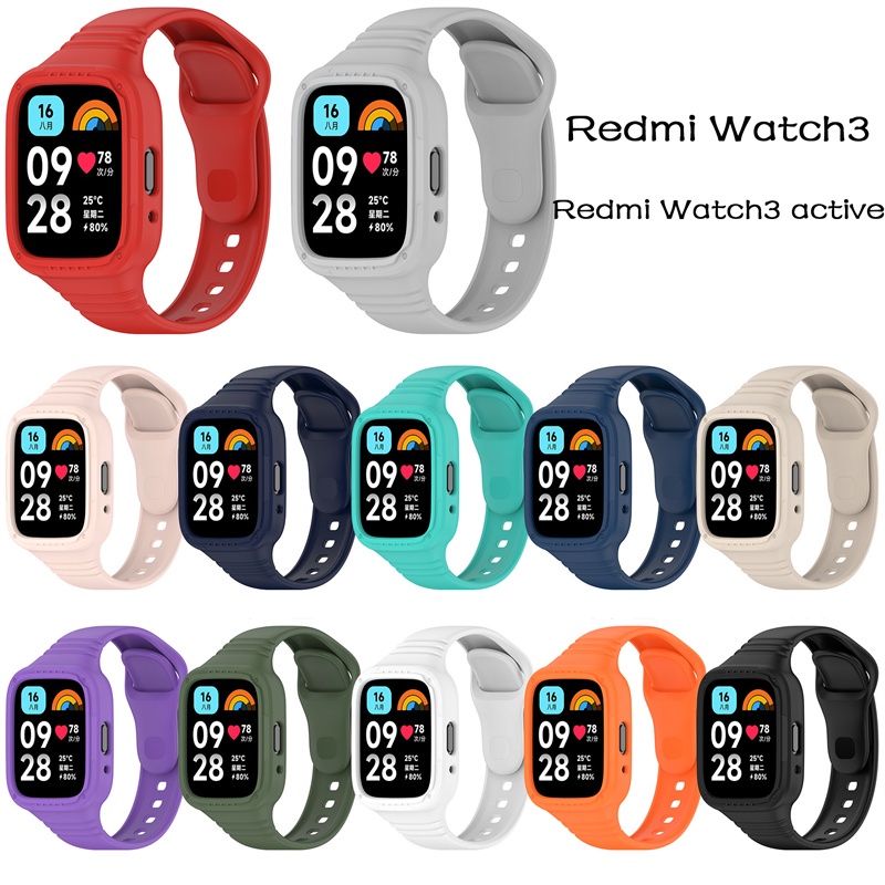 xiaomi redmi watch 3 active Dây Đeo Silicon Thay Thế Chất Lượng Cao Cho Đồng Hồ Thông Minh xiaomi redmi watch 3 ốp dây đeo