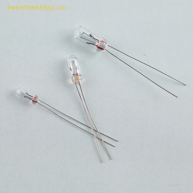 Bộ 10 bóng đèn sợi đốt 3 / 4 / 5mm 3 / 6 / 12 / 24v