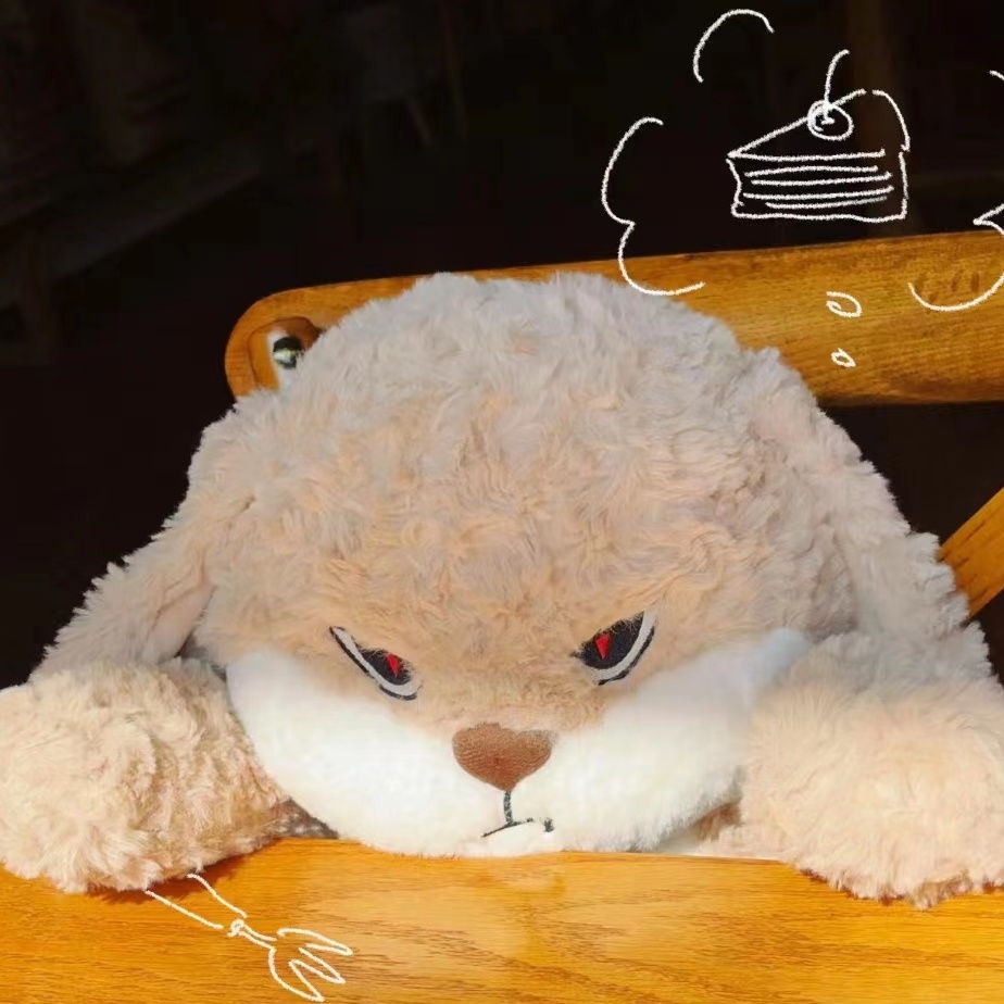 Rytanda Thỏ Diu Diu Rabbit Plush Toy Thỏ Diu Diu ZEIO Cute Rabbit Doll Thỏ Diu Diu dễ thương Thú nhồi bông thỏ giận dữ Thú Nhồi Bông Hình Thỏ Dễ Thương Làm Quà Tặng Cho Bé bông thỏ giận dữ