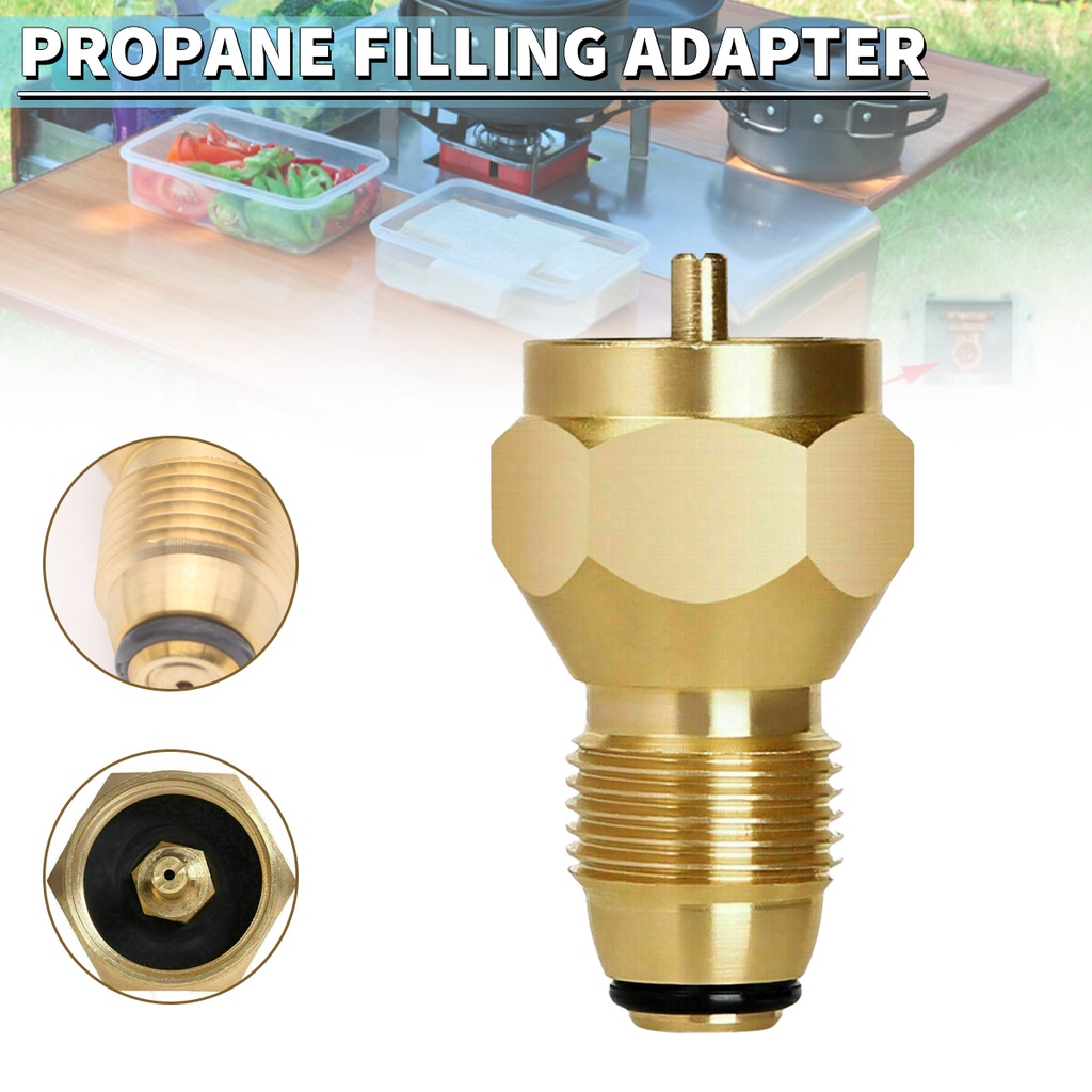 New BBQ Propane Gas Refill Adapter 1Lb Cylinder Tank Coupler Heater