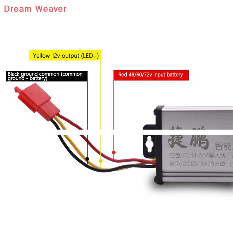 [Dream] Bộ chuyển đổi 36V 48V 60V 72V sang 12V 10 / 15 / 20A 180W Máy biến áp điện mới