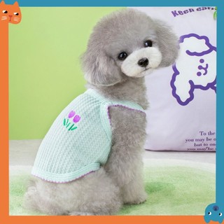Mới Áo Thêu Hoa Cỏ Cho Thú Cưng