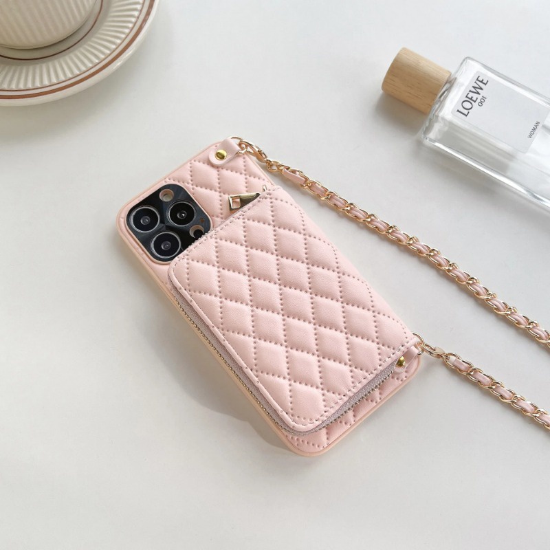 Ốp Điện Thoại Da pu Dạng Ví Có Dây Đeo Chéo Vai Cho iphone 15 14 13 12 11 pro max