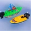 Đồ chơi tắm NORDICLIFE phao tàu nước, đồng hồ mini motorboat, thuyền tốc độ cho trẻ em