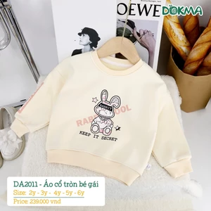 Áo Nỉ Bo Gấu Dày Dặn Cho Bé Dokma DA2011, DA1933