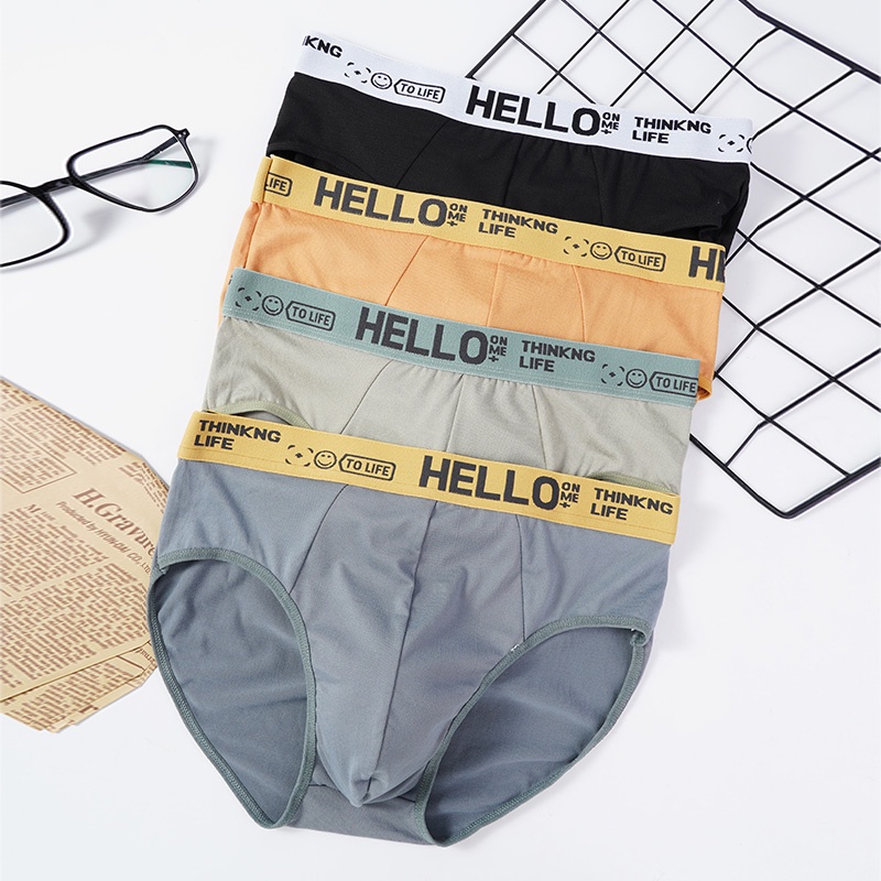 Mô tả Ecmn Quần Đùi Nam Quần Short Gợi Cảm Quần Lót Thoáng Khí Co Giãn Quần Lót Size Lớn Chữ Quần Lót XL-4XL - 2