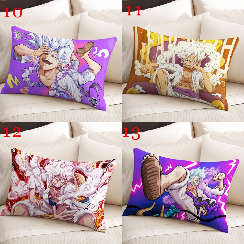 Vỏ Gối Chữ Nhật In Hình Khỉ 5 one piece Độc Đáo Vỏ Gối polyester In Hình luffy Trang Trí Nhà Cửa (Không Kèm Lõi)