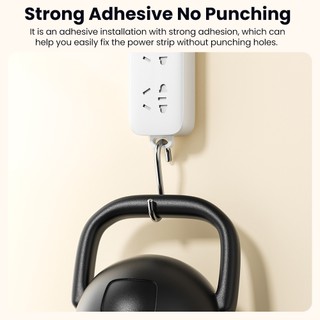 Miếng Dán Cố Định Ổ Cắm Điện Gắn Tường Tự Dính Không Cần Đục Lỗ Giá Đỡ
