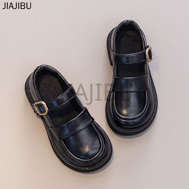 Giày Trẻ Em Từ 3-12 Tuổi Korean Girl Platform Mary Jane Shoes Non-slip Soft-soled Peas Shoes Cute Girls Small Leather Shoes Fashion Kids Shoes Children's Doll Shoes Giày Đồng Phục Học Sinh Tiểu Học Giày Khiêu Vũ Bé Gái Giày Đi Học Giày Đế Bệt Trẻ Em