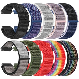 Dây đeo đồng hồ vòng Nylon 22mm 20mm cho Samsung Galaxy watch 6 5 Pro / 4 / classic / gear s3 frontier / active Sport Bracelet watch gt2 3 Dây đeo