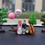 YRBWD Nước Hoa Kẹp Trang Trí, Anime Cặp Đôi Bóng Xe Trang Trí Đồ trang trí, Sáng Tạo Kiss Nhựa Bảng Điều Khiển Hình Phụ Kiện Xe Hơi