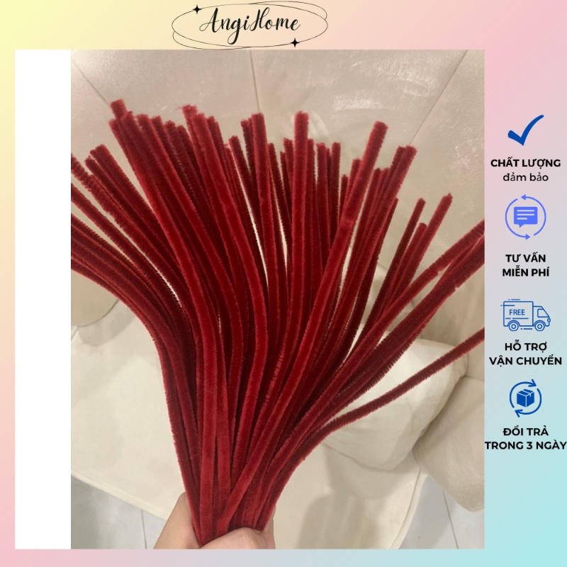 Kẽm Nhung nhiều màu Loại 1 Làm Hoa Handmade Màu Pastel Lông Dày Mịn